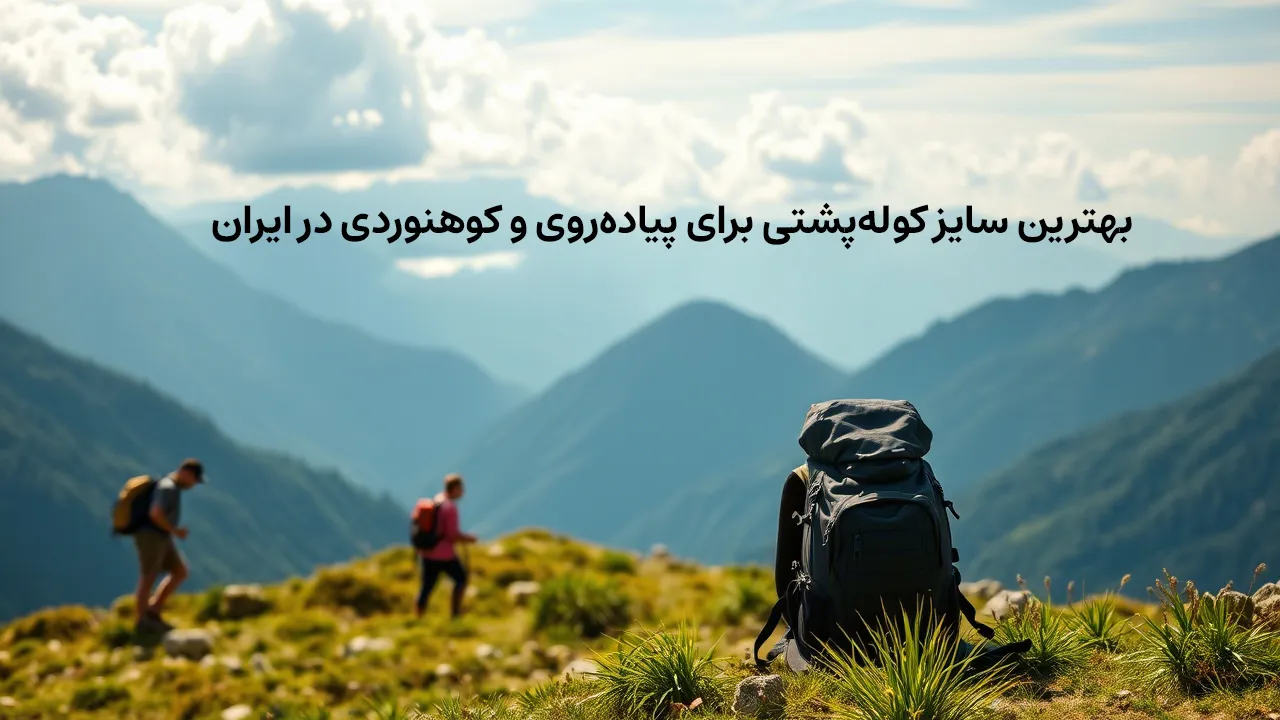 سایز کوله‌پشتی برای پیاده‌روی و کوهنوردی در ایران