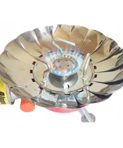 اجاق گاز سفری با محافظ باد پرده تاشو